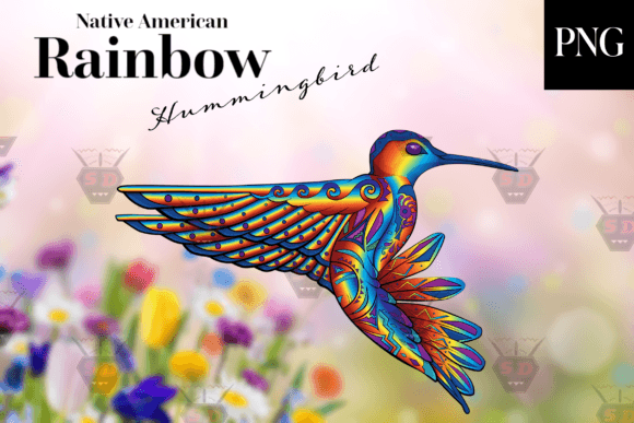 Download Native American Rainbow Hummingbird PNG - Bird png Collection