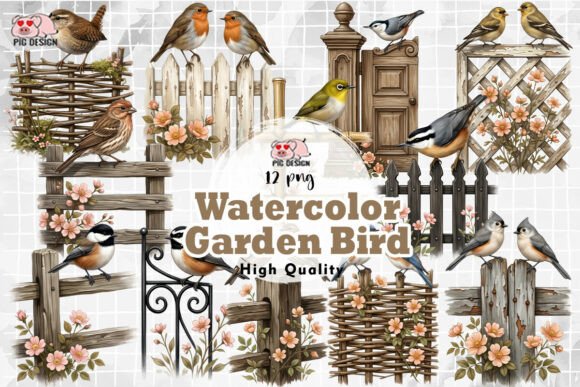 Download Watercolor Garden Bird PNG - Bird png Collection