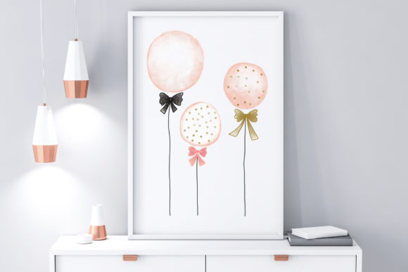Download Cute Wall Art-Three Balloon-Home Decor - Balloon Collection