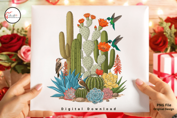 Download Boho Botanical Cactus Garden Bird PNG - Bird png Collection