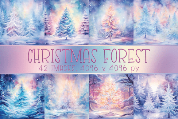 Download Watercolor Pastel Christmas Tree Images - Pastel Collection