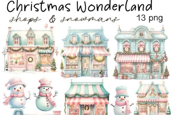 Download Pastel Christmas Clipart Bundle, Holiday - Pastel Collection