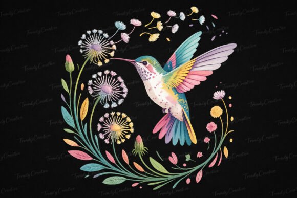 Download Hummingbird PNG Cute Dandelion Bird - Bird png Collection
