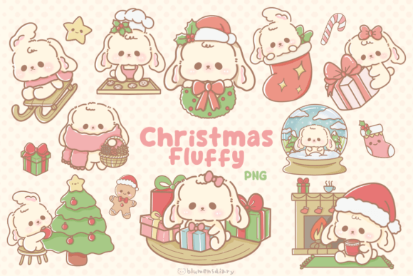Download Kawaii Pastel Christmas Bunny - Pastel Collection